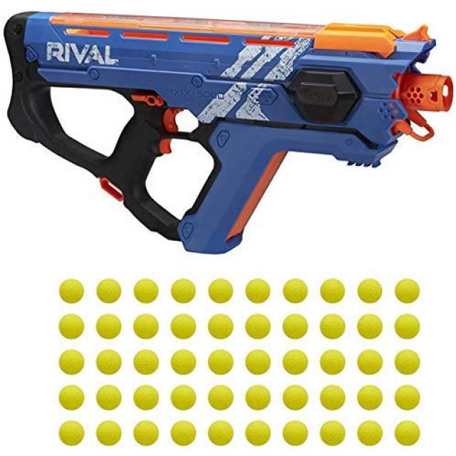 스펀지 장난감총 Perses Mxix-5000 Nerf Rival Motorized Blaster Blue -- Fastest Blasting Rival System, Product Packaging = Frustration-Free Packaging