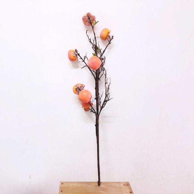 데코위즈 가을 장식 밤송이 익은 감 나뭇가지 밤가지 감가지 모형, 감나무