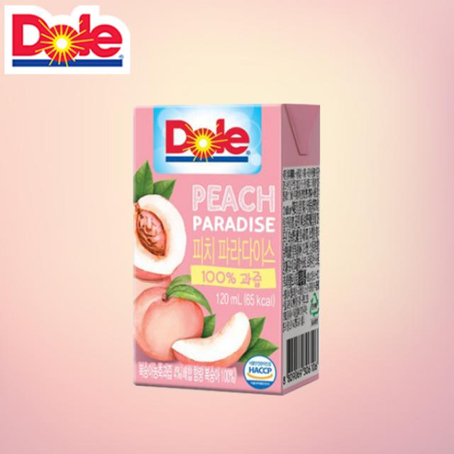 Dole 돌100% 피치 파라다이스120mlx32팩 돌주스 무료배송