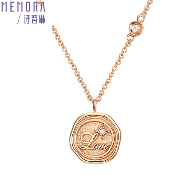 시푸린 시간 밀어를 나누고 있다 계열 18K김 복권 당첨금 스타일리쉬 팬던트목걸이 KN