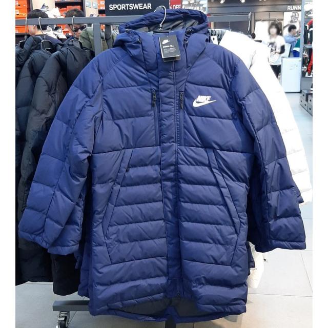 나이키 O AJ7949-429 후드 다운필 점퍼 나이키 롱다운자켓