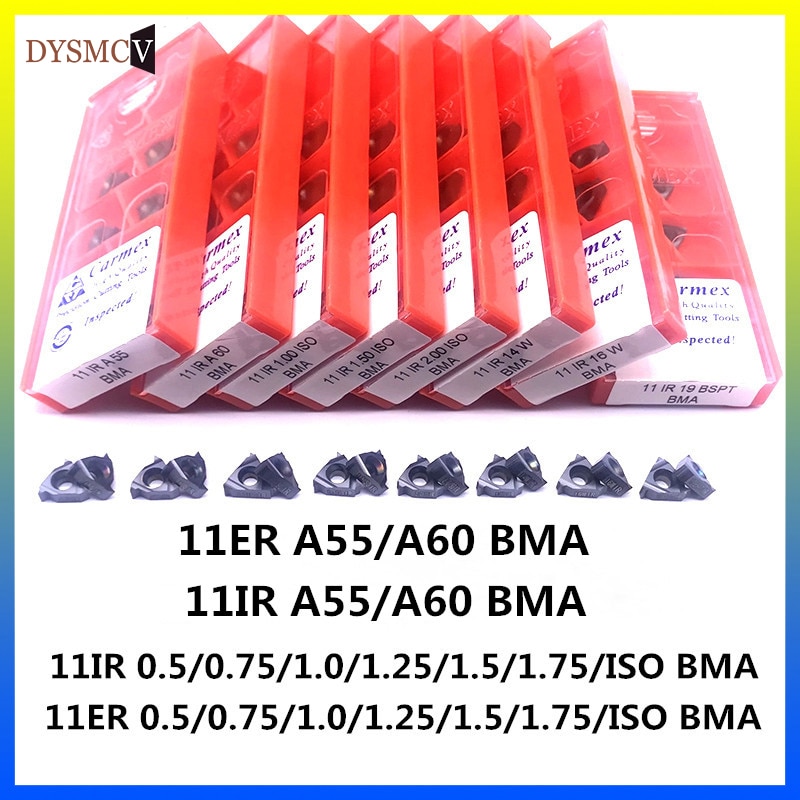 와이어 좌초 커터 블레이드 10 개 11IR 11ER ISO 0.5 0.75 1 1.25 1.5 1.75 터닝 용 cnc 터닝 카바이드 인서트|터닝 툴|, 1개(A0)