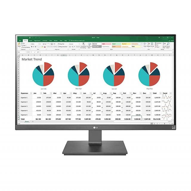 LG 27UK670-B 모니터 27인치 UHD 3840 x 2160 IPS 디스플레이 sRGB 99 색상 영역 HDR10 3면 사실상 경계가 없는 디자인 40W PD 틸트높이피봇회, 단일색상