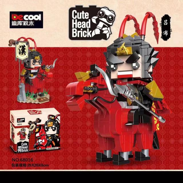 [도쿄] Decool 삼국지 서쪽으로의 여행 원숭이 왕 카오 주게 리랑 brickheadz 빌딩 블록 어린이 선물용 장난감, [15] 68016