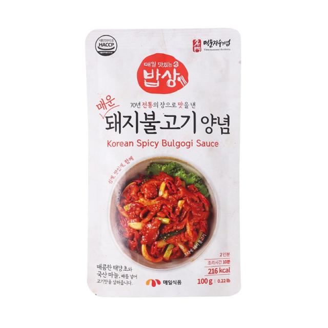 [메가마트] 매일 맛있는밥상 매운돼지불고기양념 100g, 단품