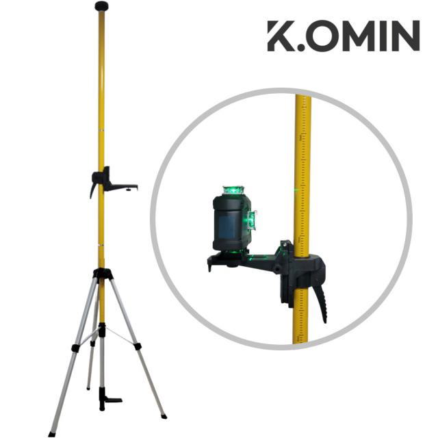 크오민 폴대 레이저레벨기 서포트 지지대 천장고정봉 레이져수평기 고정