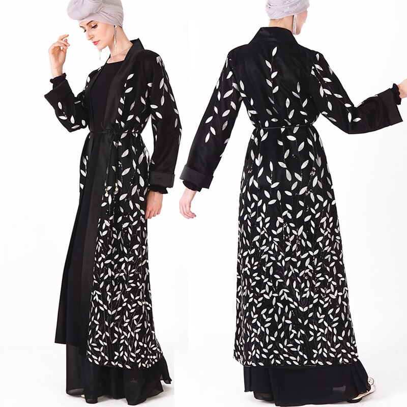 스팽글 kaftan abaya 터키 로브 두바이 기모노 카디건 이슬람 hijab 드레스 abayas 여성용 caftan 라마단 elbise 이슬람 의류