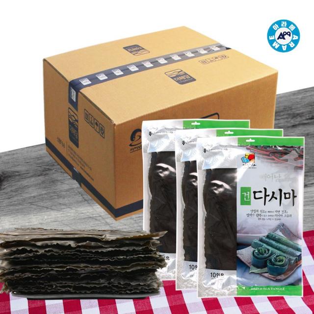 건다시마 100g_100개입건다시마 자른다시마 뿌리다시마 국물용 육수용 쌈용 해조류 해초 완도산, 쿠팡 1