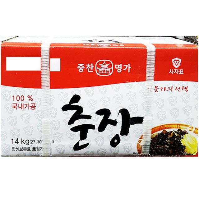 14kg 간장 고추기름 고추장 굴 당면 된장 두반장 매운 물엿 볶은 볶음 생면 소스 스위트콘 식당용 식용유 식자재 업소용 육수 재료 주방 중국 중국집 중식 중찬명가 중화 중화면 중화요리 짜장 짜장면 짜장밥 짜장분말 짬뽕 쯔유 춘장 치킨스톡 케찹 가루 찌개양념 반찬장류, GC 1