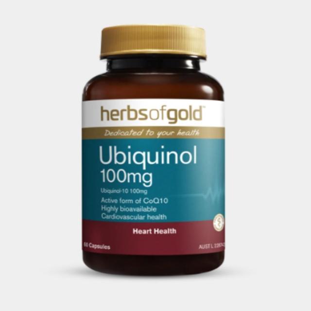 [허브스오브골드] 유비 퀴놀 100mg 30정 Herbs of Gold Ubiquinol 100mg 심부전 두통 불임 당뇨 폐 호주영양제, 60정