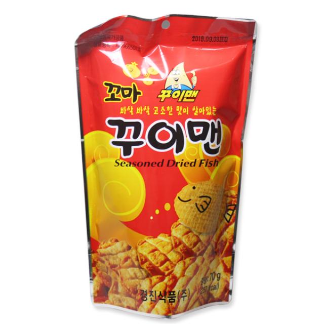 경진식품 꼬마 꾸이맨 70g 15개입 식품 > 스낵/간식 원물간식 기타원물간식, 15