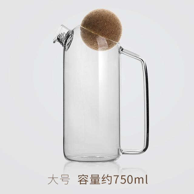 그물 빨간 일본 유리 차 주전자 사무실 현대 미니멀 한 컵 귀여운 꽃 주전자 필터 개성 창조적 인, 단일옵션, 큰 호는 생볼볼을 웃기며 주전자를 만들다