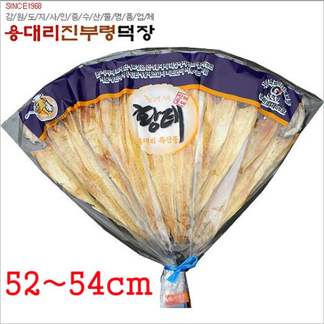 강원도 용대리 진부령 덕장 부채꼴 황태포 10마리(52ㅡ54cm) 50년전통 천혜의조건 전통적방법 4개월자연건조, 옵션없음