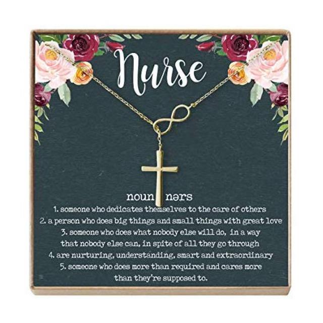 Nurse Necklace - Heartfelt Card & Jewelry Gift for her Birthday Holidays & More