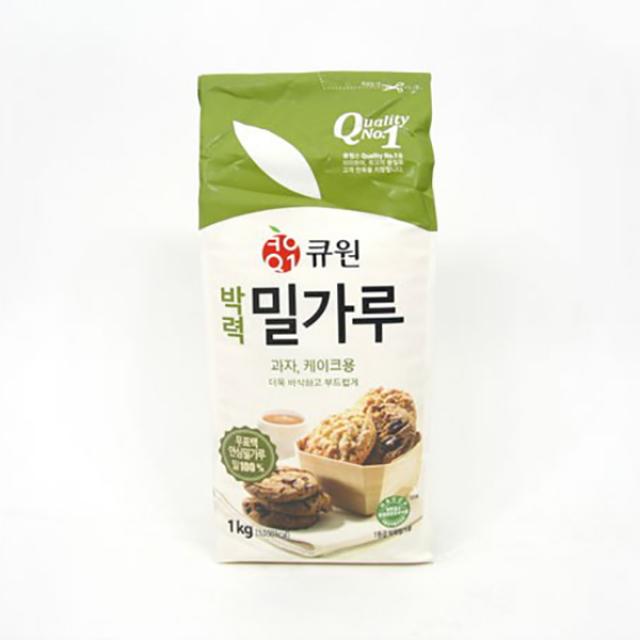 큐원 박력분 1kg (박력밀가루 큐원밀가루 밀가루), 수량