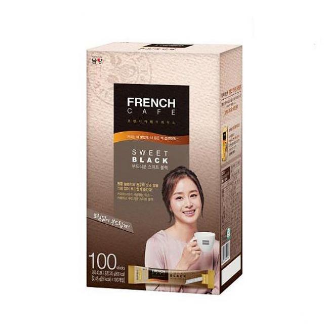 쇼핑은나의길 프렌치카페 카페믹스 부드러운 스위트블랙 2.45g100T 일반커피믹스, 1