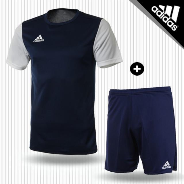 아디다스 에스트로19 반팔+5부 (3232+5883) 네이비_쿠