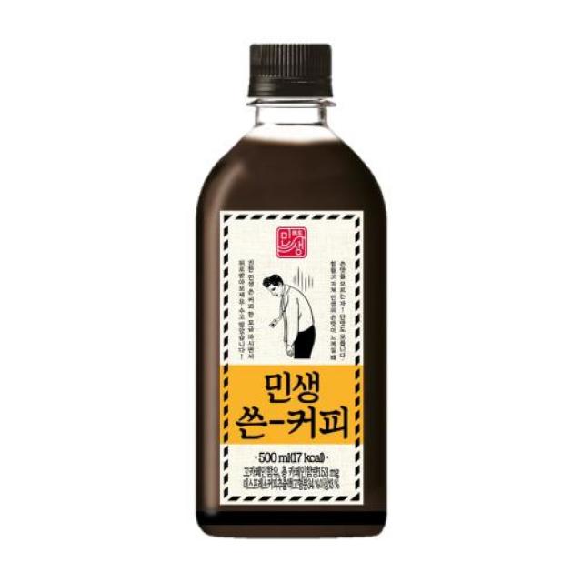 (이마트) 진한민생 인생의 쓴맛을 느끼는 쓴커피 아메리카노 500ml X20개 멀티팩 박스, 20펫