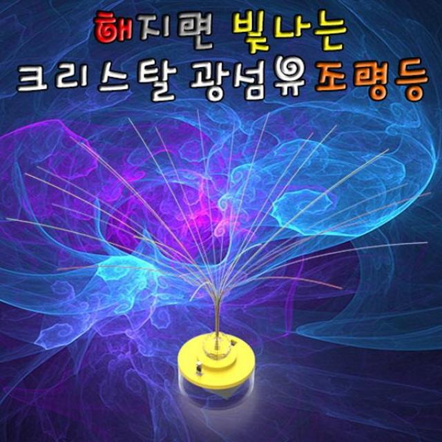 해지면 빛나는 크리스탈 광섬유조명등 5인용, 1