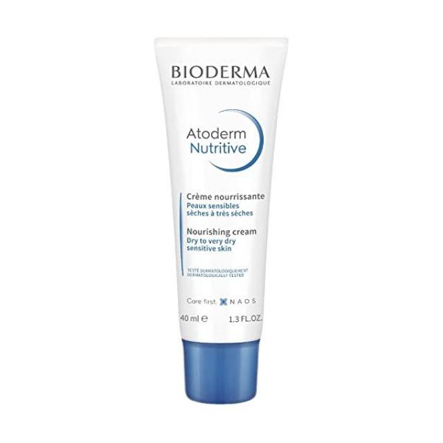 Bioderma - Atoderm - 뉴트리티브 - 너리싱 페이스 크림 - 불편함을 진정 - 건성에서 매우 건성 민감성 피부를 위한 페이스 모이스처라이저, 1.33 Fl Oz(1팩, 단일상품