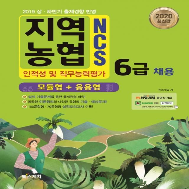 NCS 지역농협 6급 채용 인적성 및 직무능력평가 모듈형+응용형(2020):2019 상 하반기 출제경향 반영, 북스케치