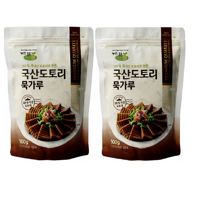 농민식품 김영근명인의 국산도토리묵가루500g 2개 500g