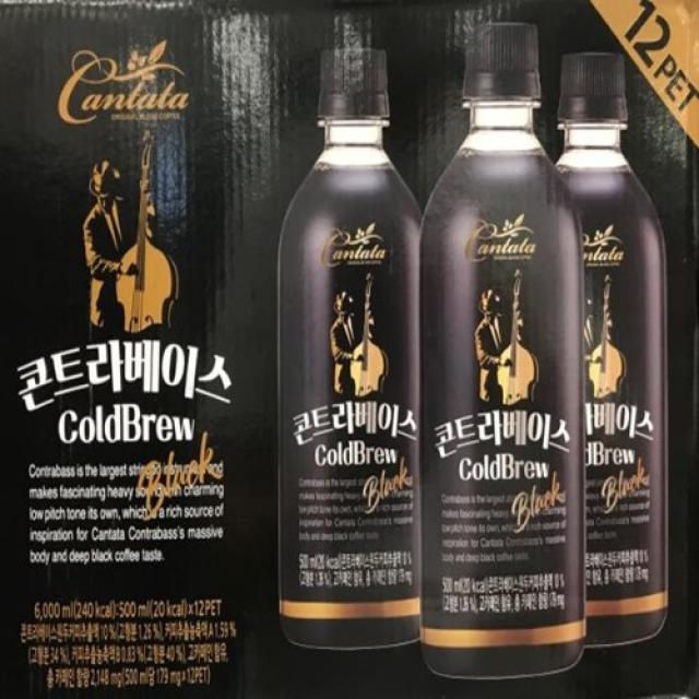 칸타타 콘트라베이스 COLDBREW 500MLX12PK, 12, 500ml