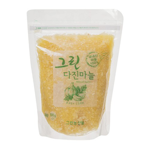 주문당일 다진마늘 즉시배송 국내산 냉장 다진마늘 1kg/500g/250g 1봉 500g