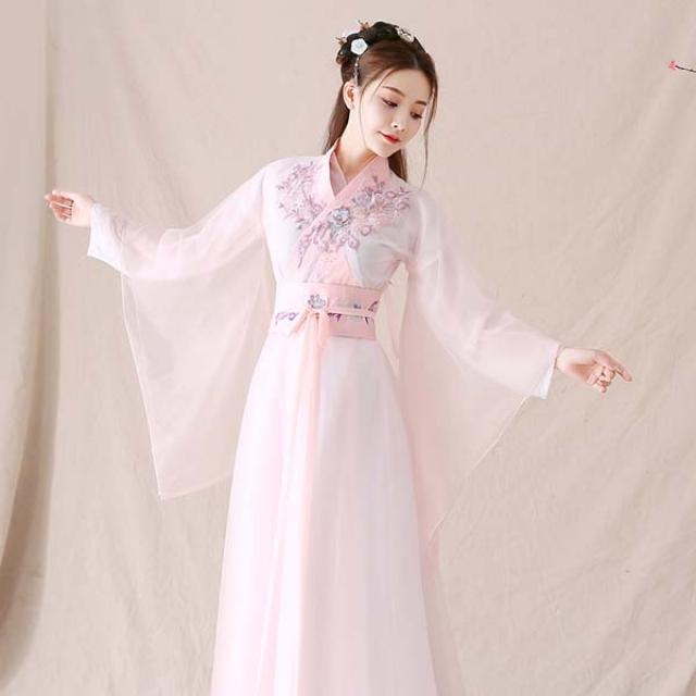 사극의상 벚꽃 선녀 개량한한복(한푸)코스프레