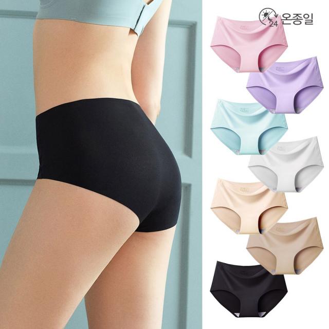 온종일 심리스 누디 무봉제 스판 햄팬티(~2XL)