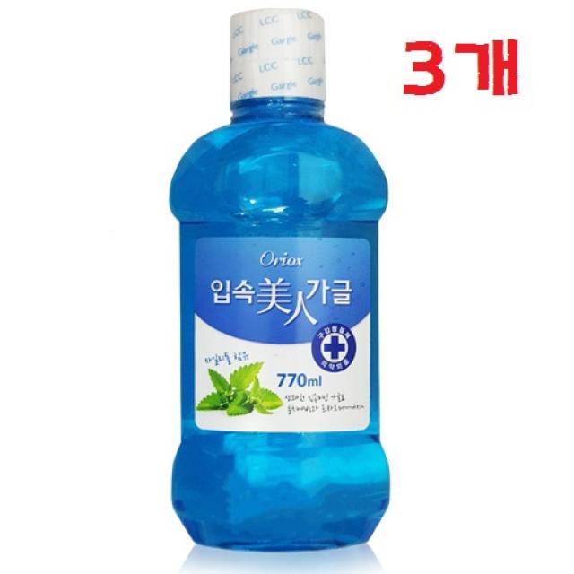 오릭스(Oriox) 입속미인 후레쉬 가글액 770ml 자일리톨 함유, 3개