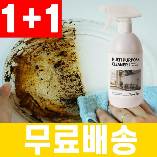 1+1 뚝딱리빙 다목적 클리너 500ml 세정제 기름때 찌든때 제거