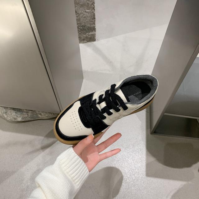 통굽스니커즈 사슴 와 여성 친구 2022 년 봄가을 키높이 둥근코 운동 캐쥬얼 핫한 화이트신발 4950727327