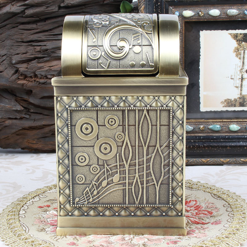 금속 유럽 복고풍 크리 에이 티브 쓰레기 수 ktv 데스크탑 쓰레기 그릇 고급 수조 그을음 껍질 스토리지 박스 cenicero, 단일