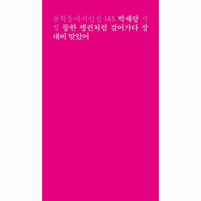 뚱한 펭귄처럼 걸어가다 장대비 맞았어 165 문학동네시인선, 상품명