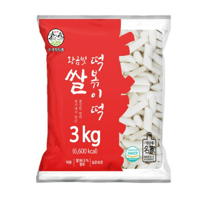 황금빛 쌀떡볶이 3kg x 4 개 (약 80인분) _대용량, 2세트