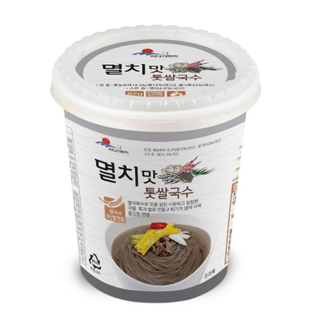 하늘뜰 멸치맛 톳 쌀국수 12컵 82g, 12개