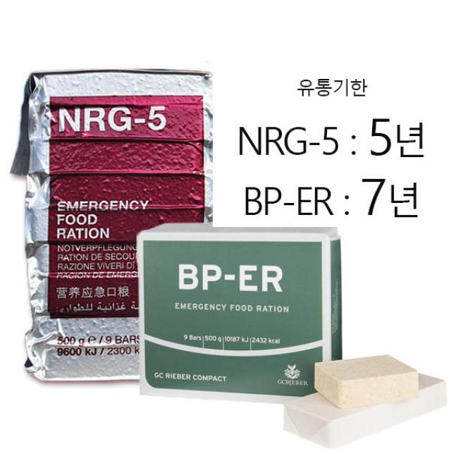 NRG-5 한국총판 엔알지5 독일 비상식량 전투식량 생존용품 장기보존식품 MRE (유통기한 2026년 06월), 500g, 1개