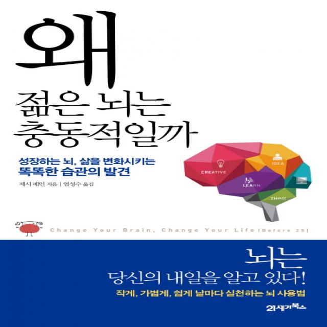 왜 젊은 뇌는 충동적일까:성장하는 뇌 삶을 변화시키는 똑똑한 습관의 발견, 21세기북스