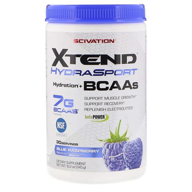 Scivation XTEND 엑스텐드 복합아미노산 근성장 회복 30회분 345g 헬스 보충제, 1개, 1