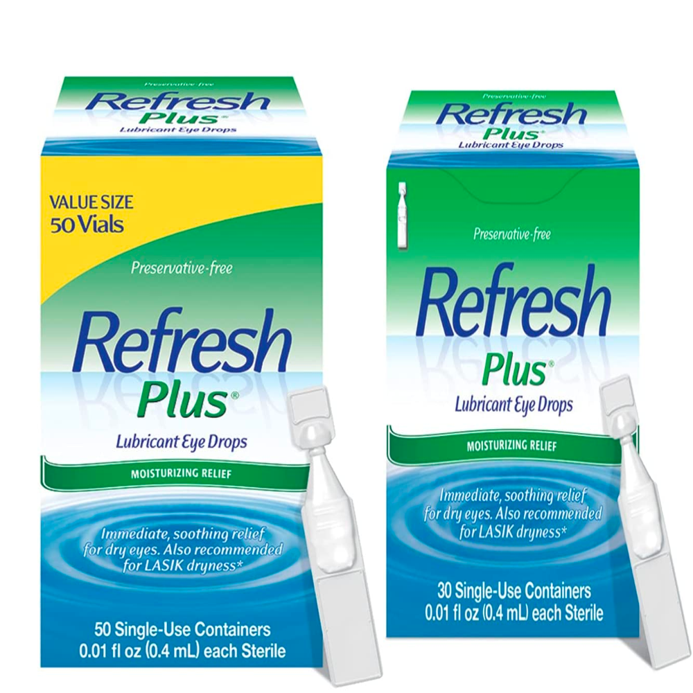 Refresh Eye Drops 인공눈물 1회용 안구건조 30개, 60개 (옵션), 30개입