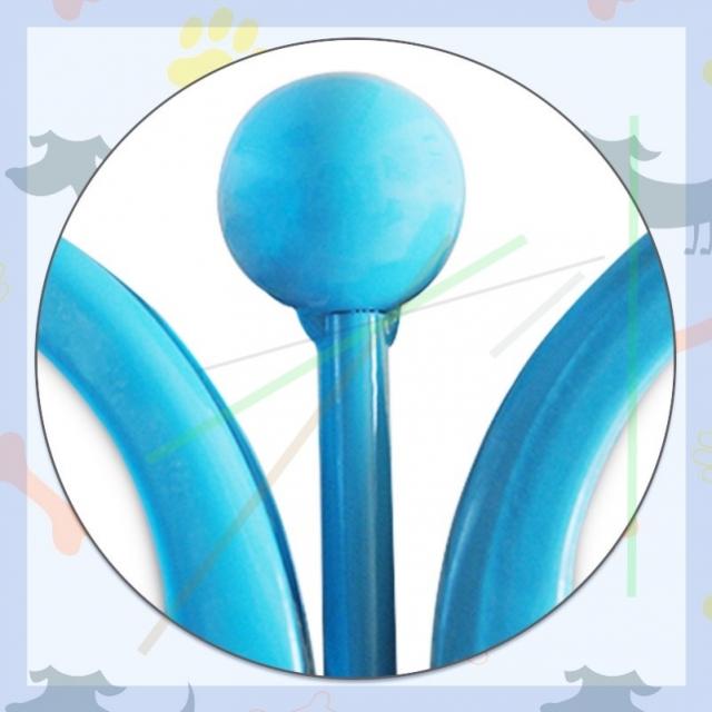 강아지 울타리 애완용 소형 개 고양이 방범 탈옥 실내 격리 문 자유 조립 펜스, 스카이블루