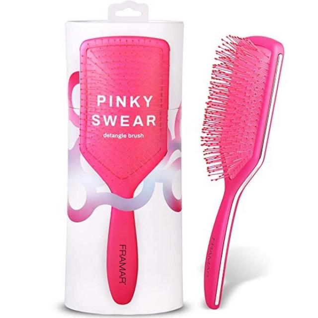 Framar Detangler Brush Paddle Brush – Elegant Detangling Brush No more Tangles Hair Brush – Hair B, Pink