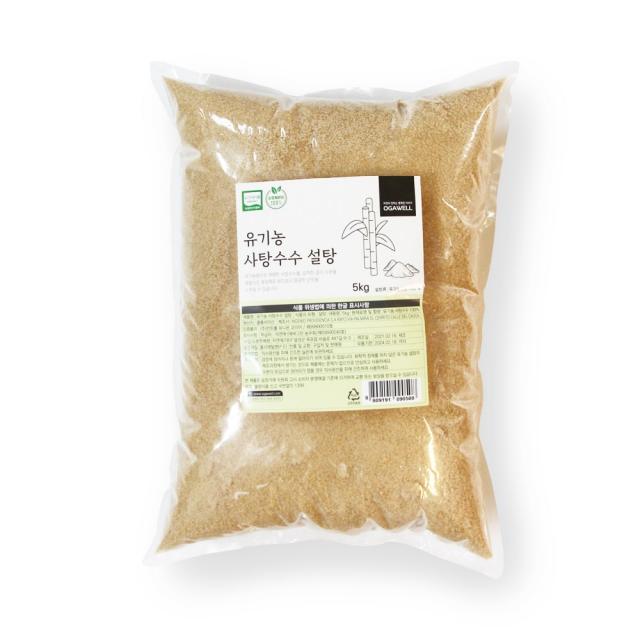 유기농 비정제 설탕 사탕수수 원당 황설탕 갈색설탕, 5kg 갈색설탕 (콜롬비아산)