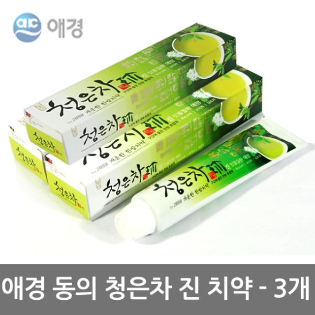 애경 치약선물 2개 3개포장 동의 청은차치약세트 기념품 운동회선물 치약세트 어린이집선물, 3개