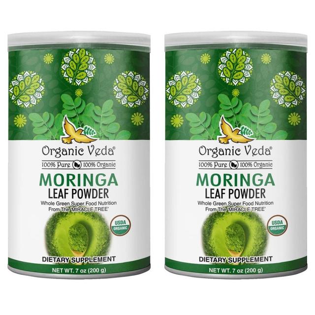 Veda Moringa Leaf Powder Overall Health 베다 모링가 리프 오버럴 헬스 파우더 7oz(200g) 2팩