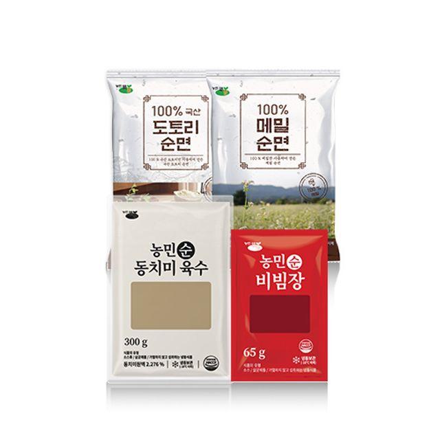 김영근 명인의 도토리순면과 메밀순면(도토리순면 5팩+메밀순면 10팩+비빔장 5팩+동치미육수 10팩), 단일옵션