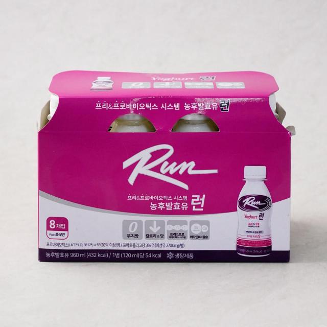 [메가마트]신앙촌 요구르트 런 120ml*8개, 1개