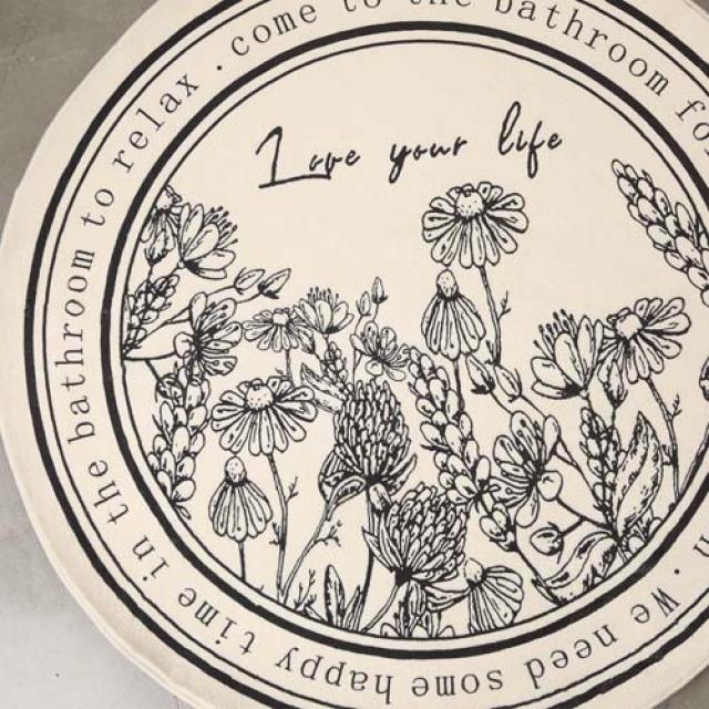 작은꾸밈 워셔블 북유럽 원형러그, 풀리프