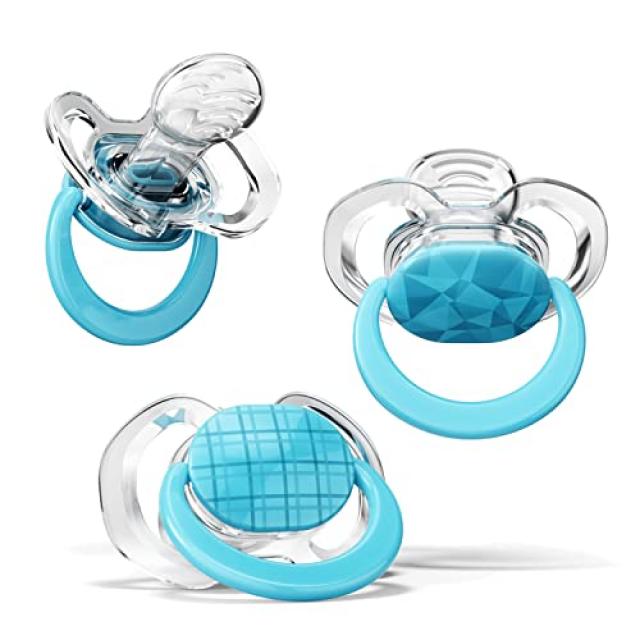 EOM Orthodontic Pacifier 수딩 아쿠아 1 단계 동안 미개를 지원하도록 확장 [Aqua- 0-3 Month] - E020807DHVY99N6, Aqua- 0-3 Month